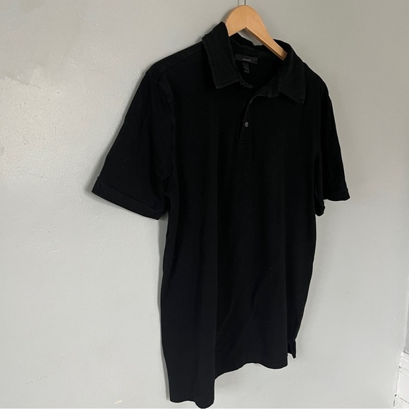 Express Men’s Standard Modern Fit Polo Shirt Black Large - Picture 2 of 7